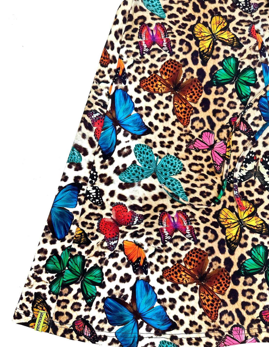 Leopard Butterfly Wrap Dress