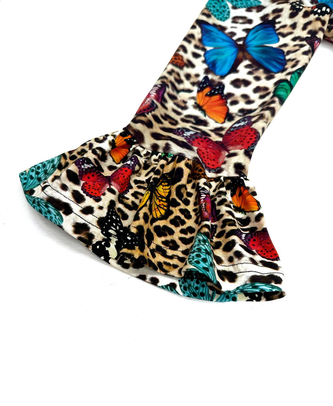 Leopard Butterfly Wrap Dress