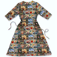 Retro Wrap Dress