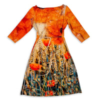 Orange Poppy Dress