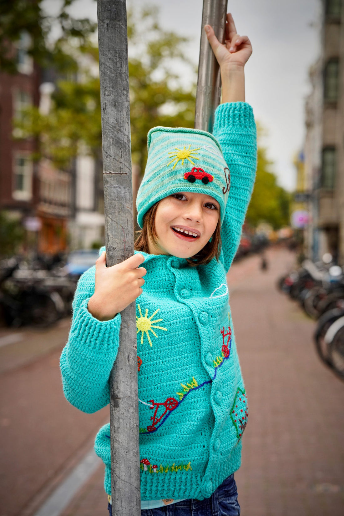 Blue Bike Cardigan