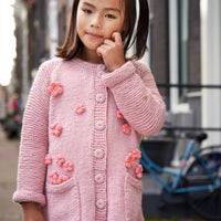 Pink Flowers Cardigan