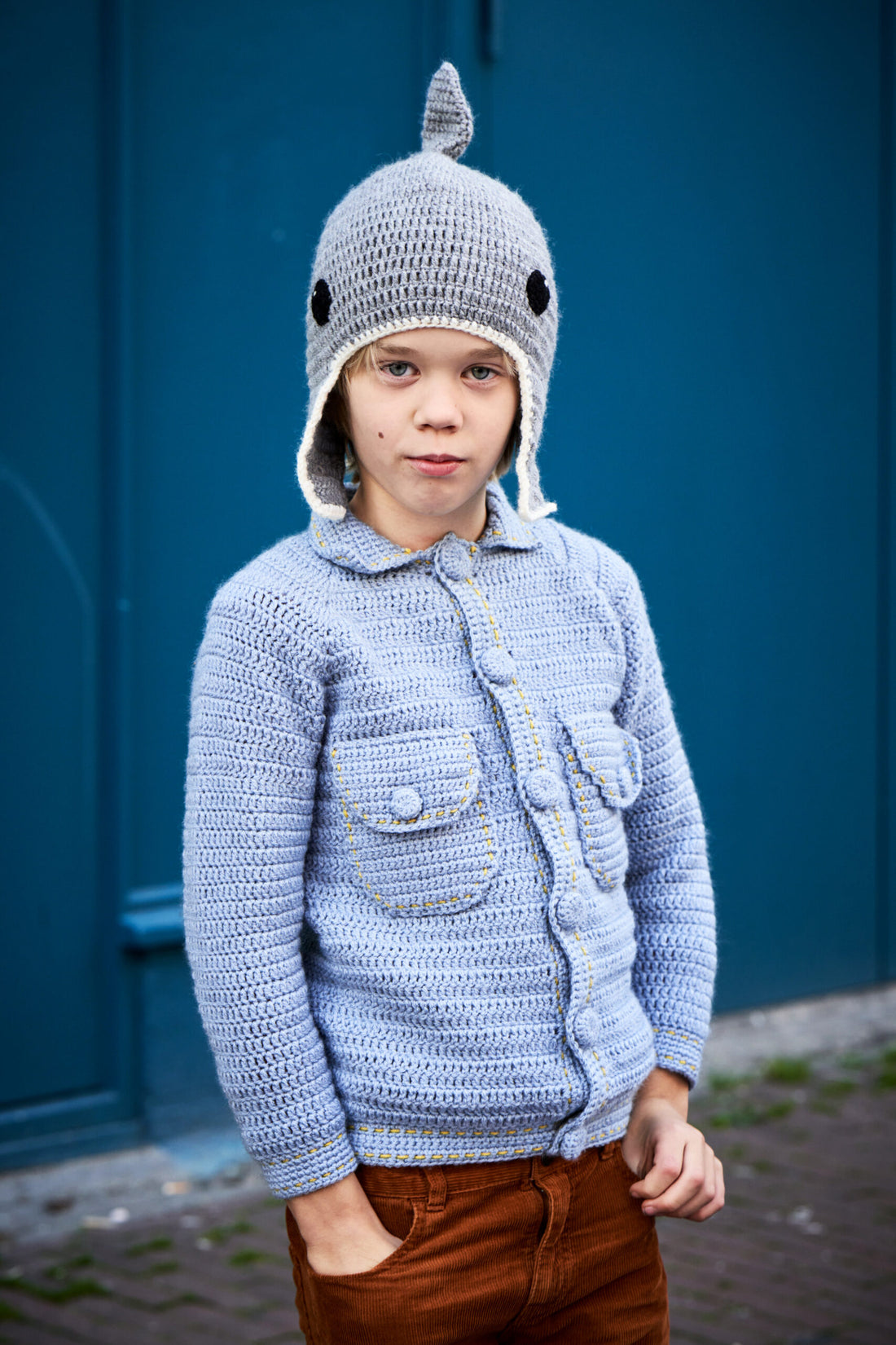 Grey Pockets Cardigan