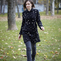 Women's Black Dots Coat