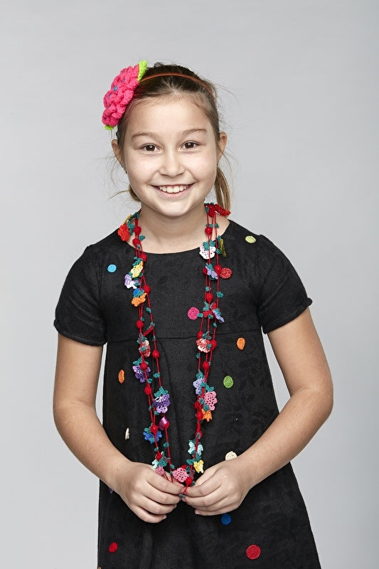 Crochet Flower Necklace