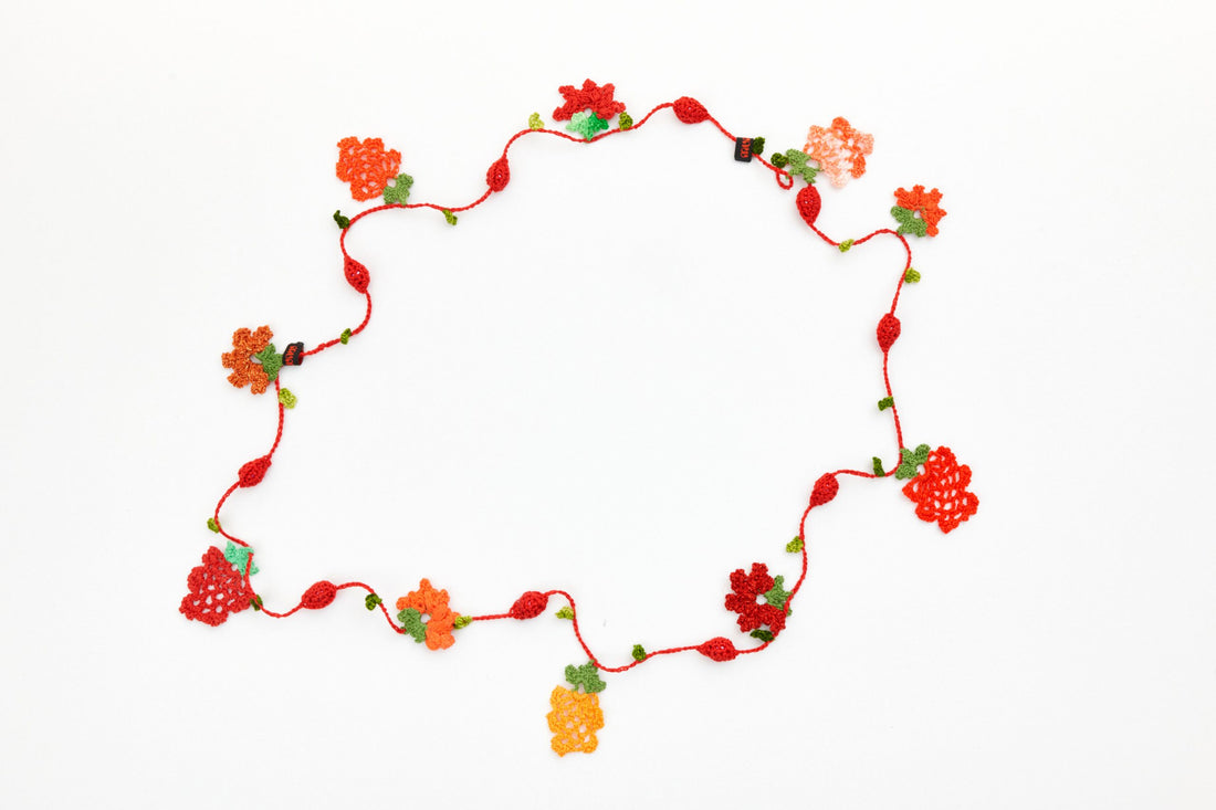 Crochet Flower Necklace