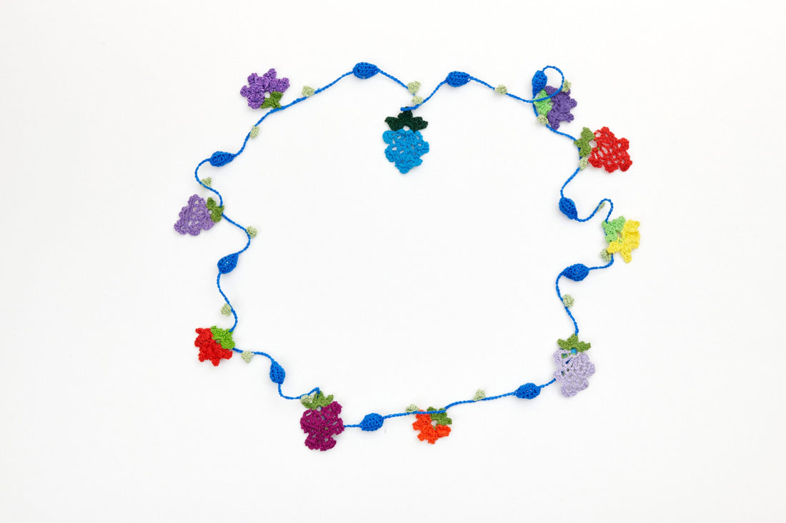 Crochet Flower Necklace