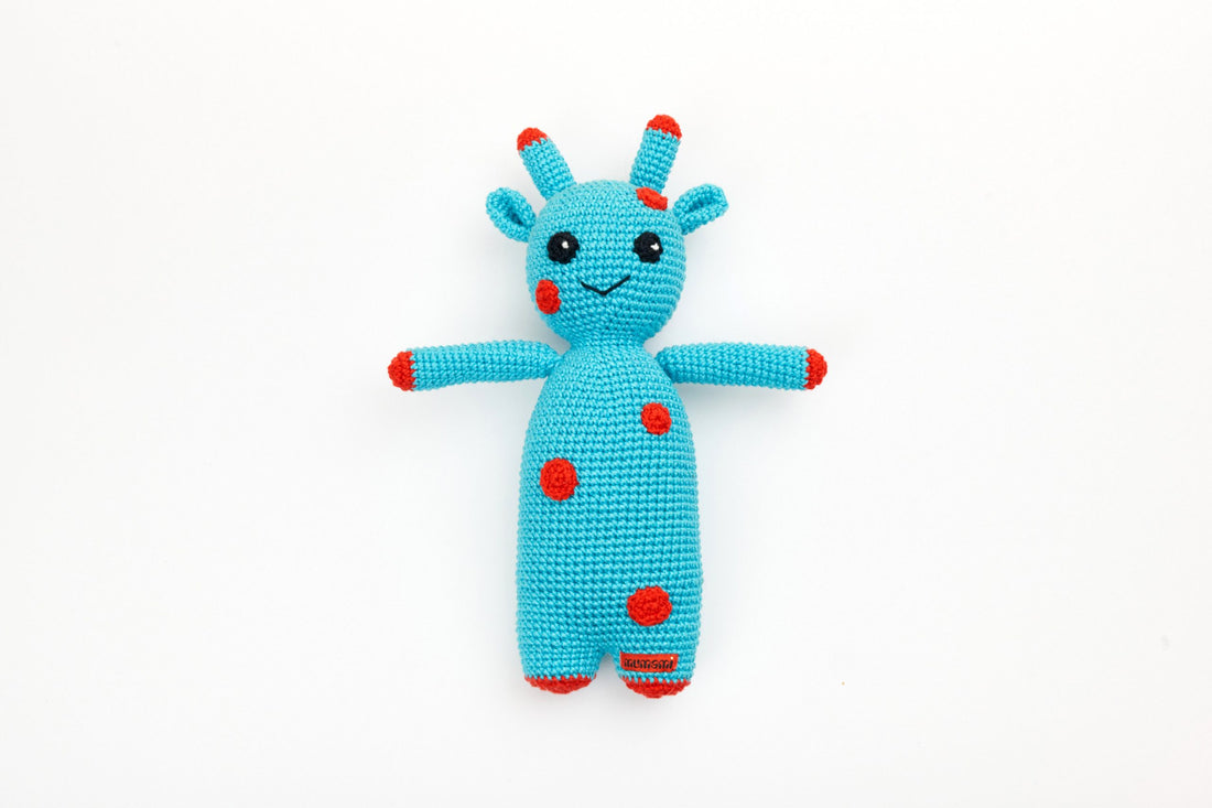 Blue Smiley Alien