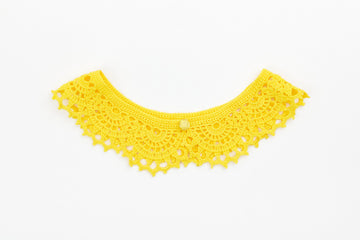 Yellow Crochet Collar
