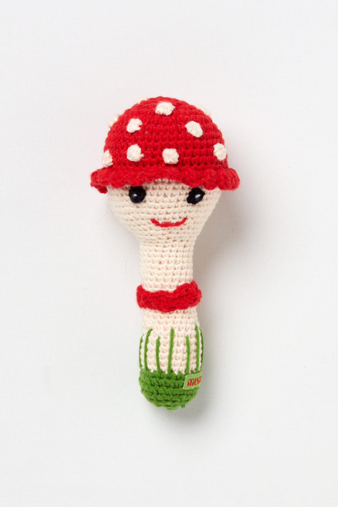 Smiley Mushroom Rattle