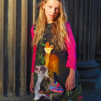 Sweet Bunny And Squirrel Dress