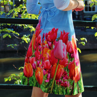 Blue Tulips Women’s Dress