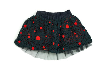ONE OF A KIND | Crochet Skirt Black