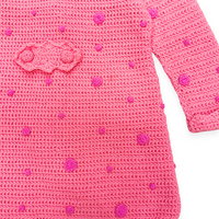 Dotted Coat Bright Pink