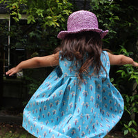 Blue Cherry Blossom Dress