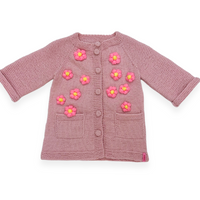 Pink Flowers Cardigan