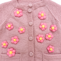 Pink Flowers Cardigan