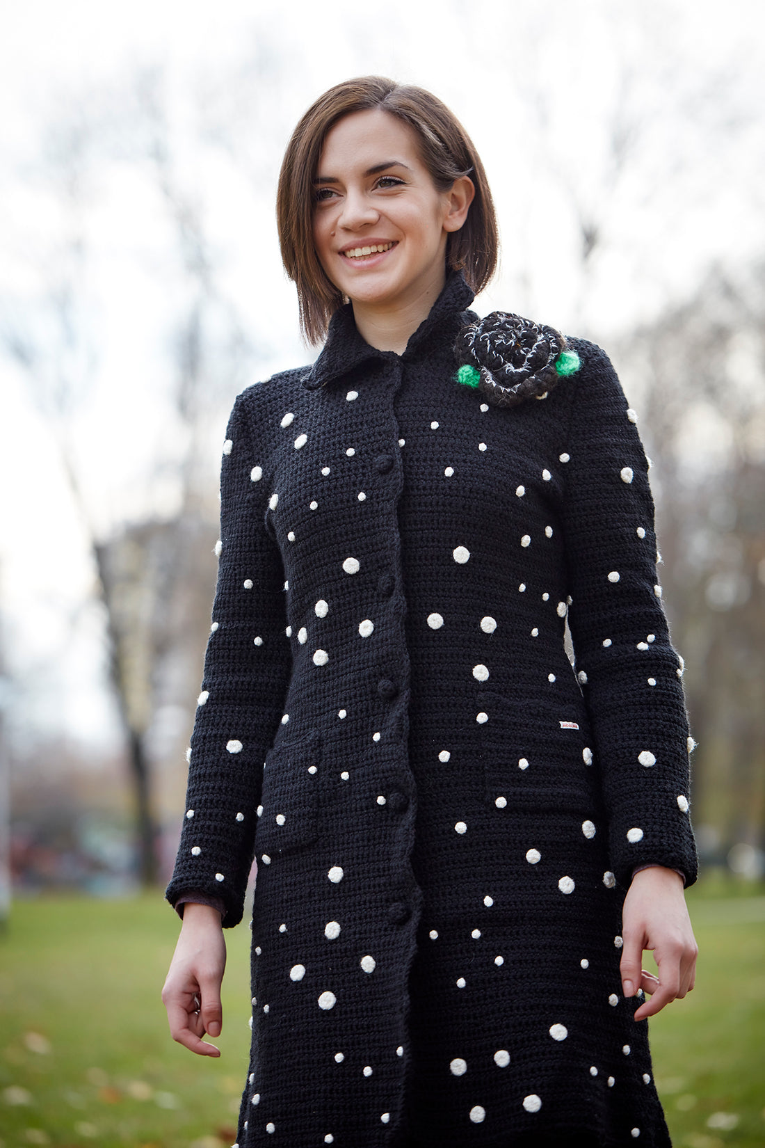 Dotted Women's Coat