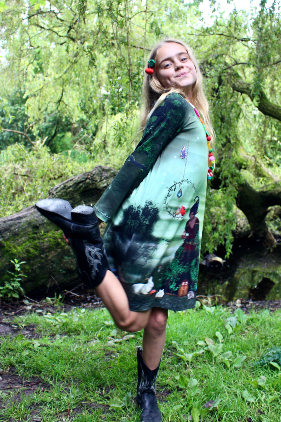 Green Fairy Woods Dress