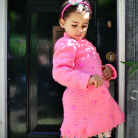 Dotted Coat Bright Pink