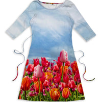 Blue Tulips Women’s Dress