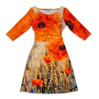 Orange Poppy Dress