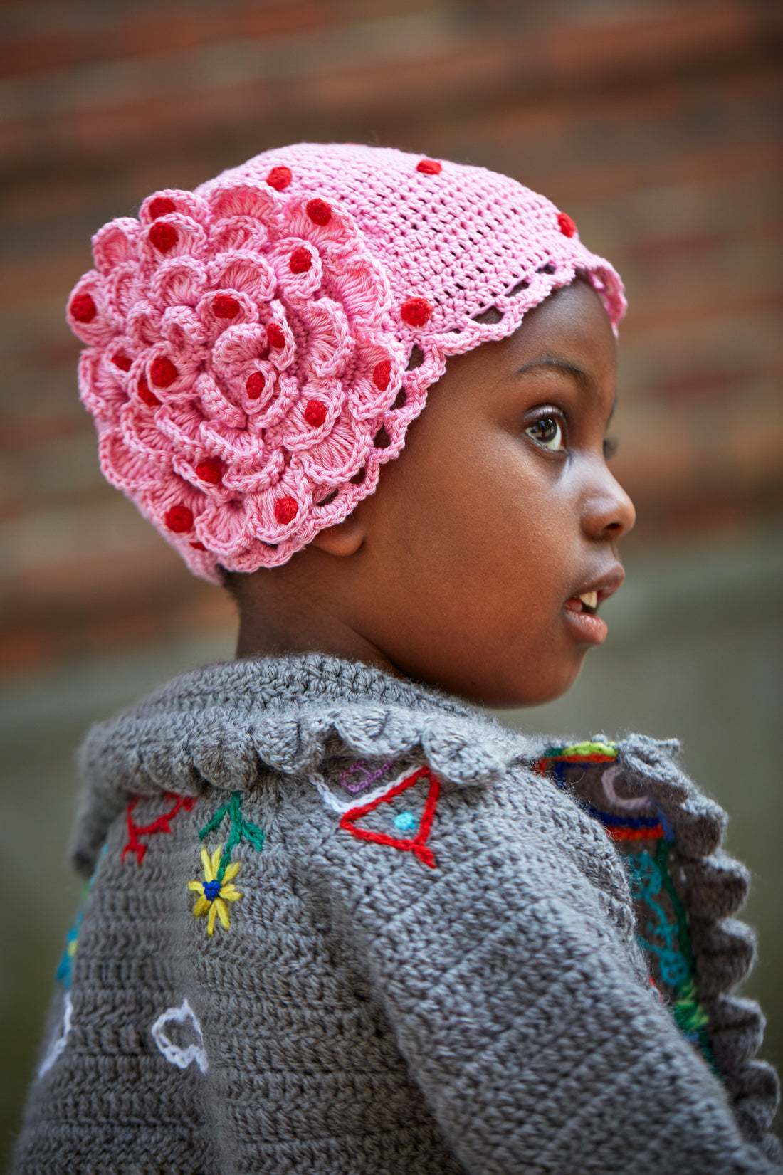 Rose Dotted Hat
