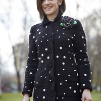 Women's Black Dots Coat