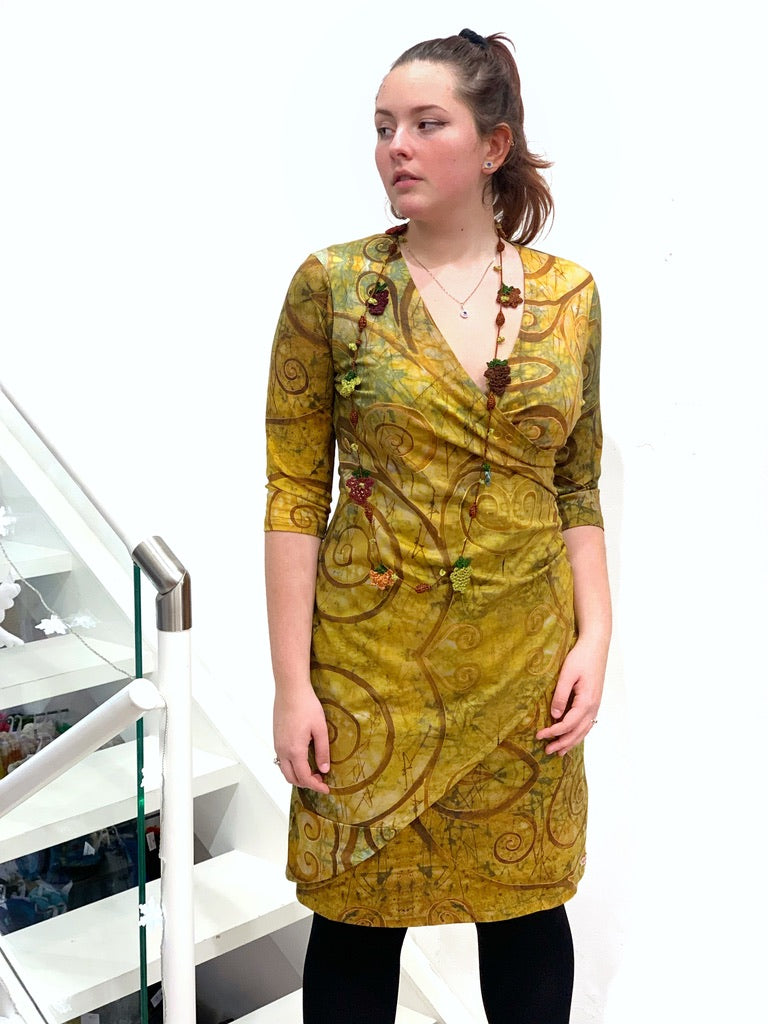 Klimt Kiss Wrap Dress