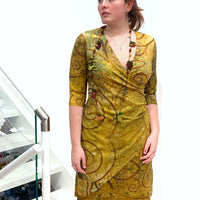 Klimt Kiss Wrap Dress