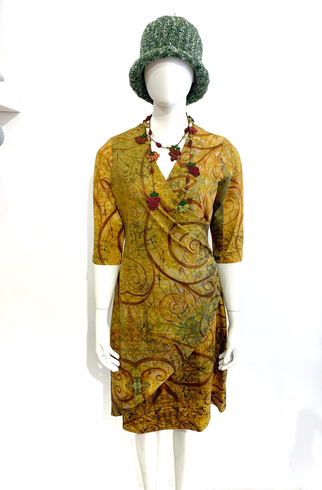 Klimt Kiss Wrap Dress