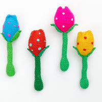 Dotted Tulip Rattle