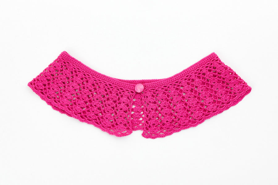 Pink Crochet Collar