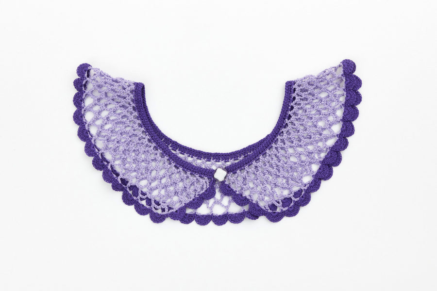 Purple Crochet Collar
