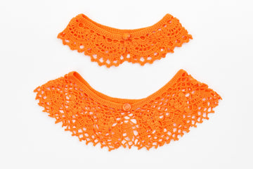 Orange Crochet Collar