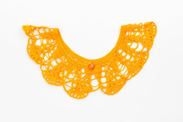 Light Orange Crochet Collar