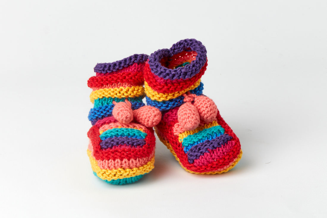 Rainbow Booties