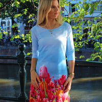 Blue Tulips Women’s Dress