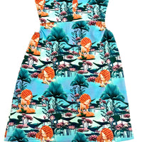 Blue Mermaid Lake Dress