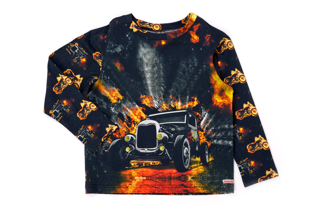 Fire Car T-Shirt