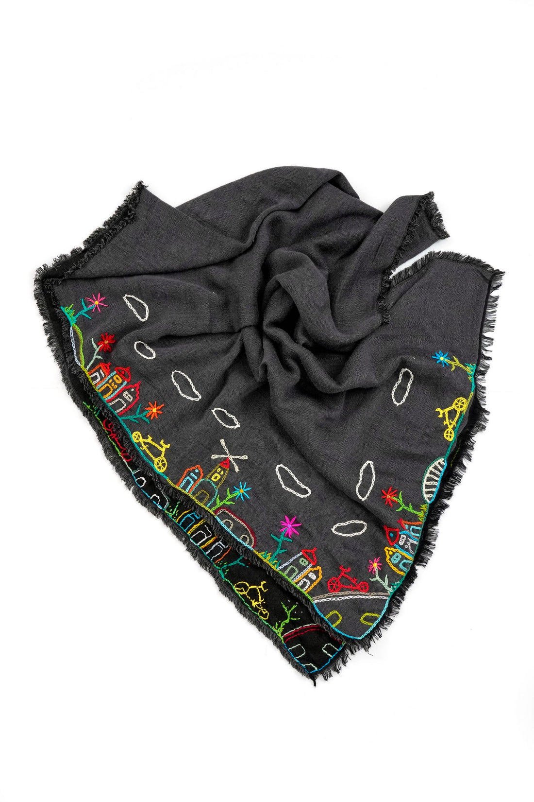 Amsterdam Embroidery Scarf
