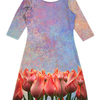 Lilac Tulip Field Dress