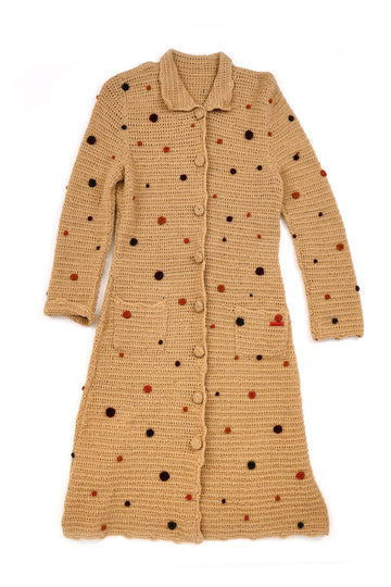 Women's Dotted Coat Light Brown